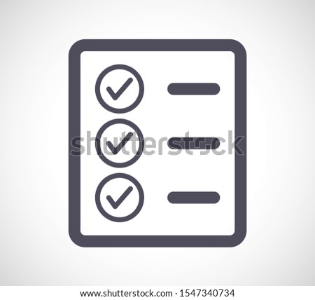 document tick vector icon. lorem ipsum Flat Design JPG