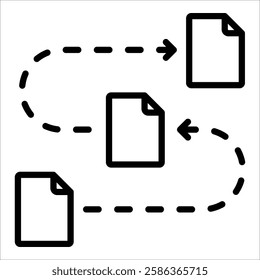 Document Tracking Icon Element For Design