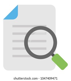 
A document under magnifier concepto fo document search
