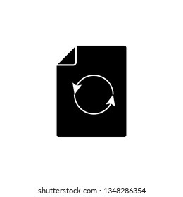 Document updated, file vector icon. Premium quality graphic design icon. One of the collection icons for websites, web design, mobile app