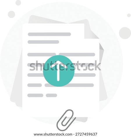 Document Upload And Attachment Submission Illustration