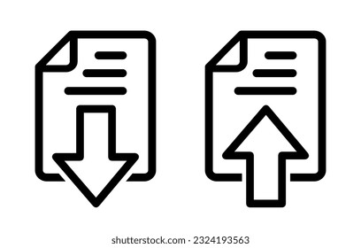 document upload and download icon