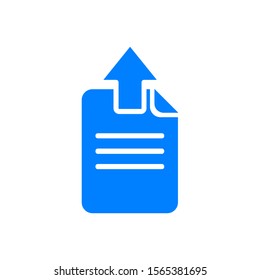Document upload isolated on white background