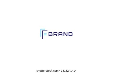 Document vector abstract line logo color image