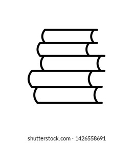 Document vector book , icon template book silhoette illustration , emblem isolated simple vector for company icons - Vector