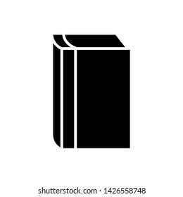 Document vector book , icon template book silhoette illustration , emblem isolated simple vector for company icons - Vector