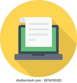 document vector colour flat icon