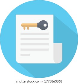 document vector flat color icon 