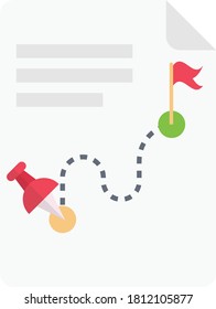 document vector flat color icon 