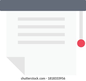 document vector flat color icon 