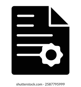 Document Vector Glyph Icon Vector Design