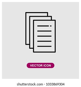 Document Vector Icon