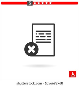 document vector icon