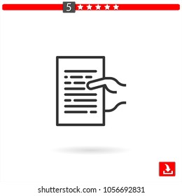 document vector icon