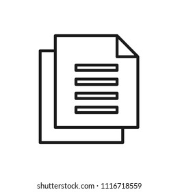 document vector icon