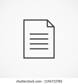 Document vector icon