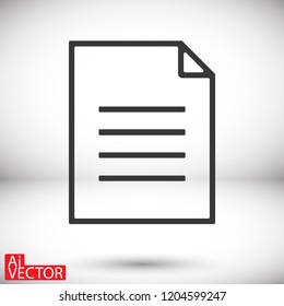 Document vector icon