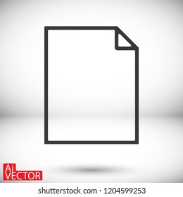 Document vector icon