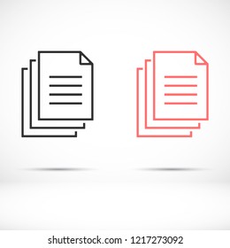 Document vector icon