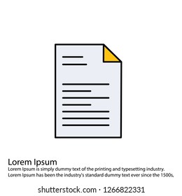 document vector icon