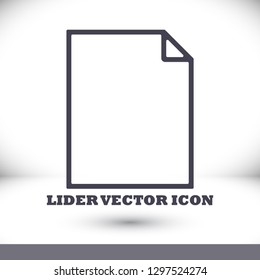 Document vector icon