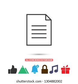 Document vector icon