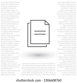 Document vector icon