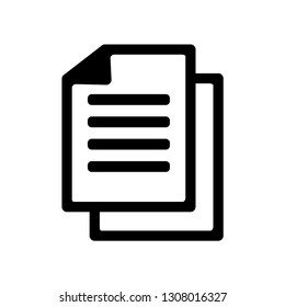 document vector icon