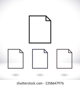 Document vector icon