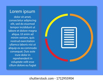 document vector icon.  