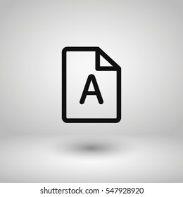 document vector icon