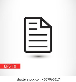 document vector icon