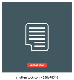 document vector icon
