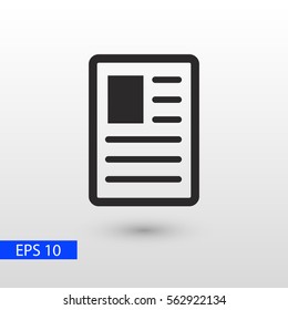 document vector icon