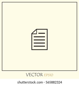 Document Vector Icon.