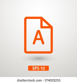 document vector icon