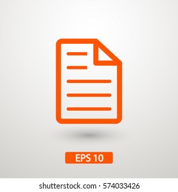 document vector icon