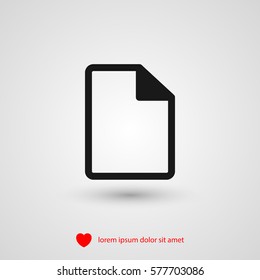 document vector icon
