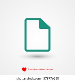 document vector icon
