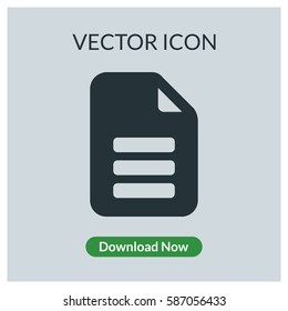 Document vector icon
