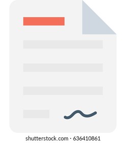 Document Vector Icon 