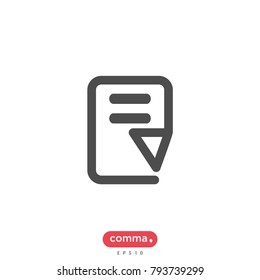 Document vector icon