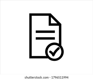 Document vector icon for apps and websites