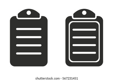 Document vector icon. Black illustration isolated on white background for graphic and web design.