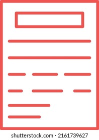 Document vector icon. Can be used for printing, mobile and web applications.