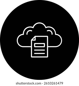 Document vector icon. Can be used for printing, mobile and web applications.