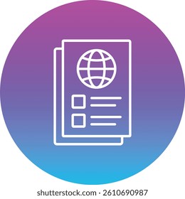 Document vector icon. Can be used for printing, mobile and web applications.