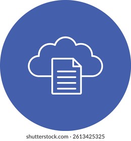 Document vector icon. Can be used for printing, mobile and web applications.