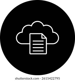 Document vector icon. Can be used for printing, mobile and web applications.