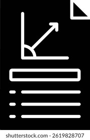 Document vector icon. Can be used for printing, mobile and web applications.